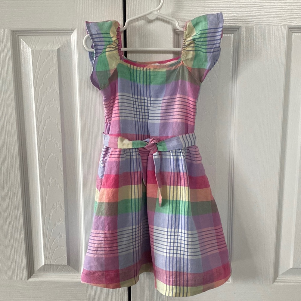 Plaid gap Easter girls dress (size XS  4-5)